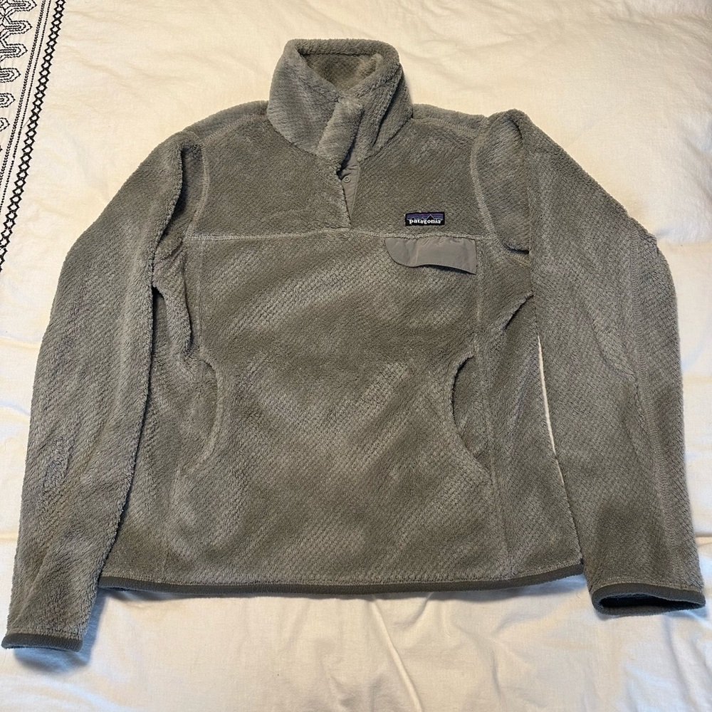 Gray Patagonia Re-Tool Pullover